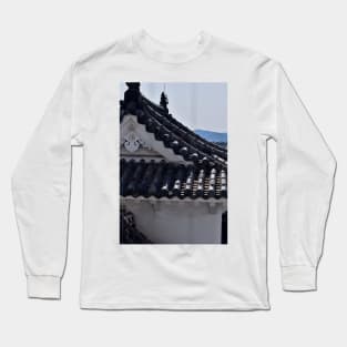 Himeji Castle Roof, Japan Long Sleeve T-Shirt